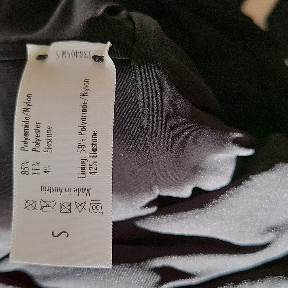 Wolford women's spandex black dress, with see thru sleeves, size S. Black - Picture 11 of 15